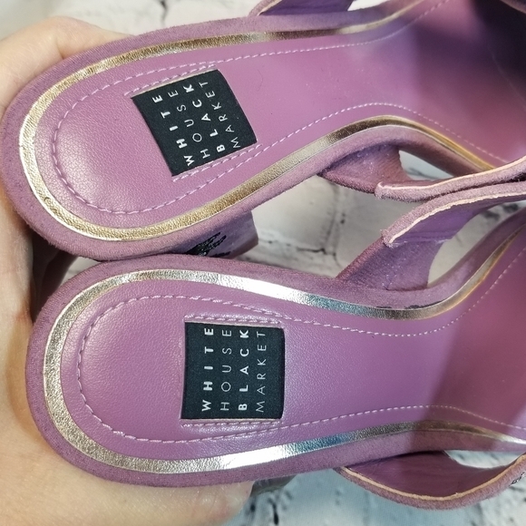 Whbm Zuri embroidered slides sandals - Picture 8 of 11